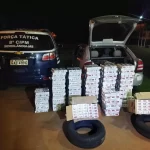 Sidrolândia: Polícia Militar apreende 480 pacotes de cigarros de diversas marcas