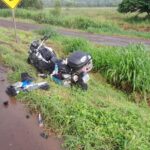 Acidente deixa motociclista ferido na BR-163, em Rio Brilhante