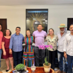 Vereador Cleyton Martins e a prefeita Vanda Camilo se reúnem para discutir sobre o saneamento da Agrovila do Eldorado II