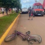 Criança é atropelada e arrastada por seis metros em São Gabriel do Oeste