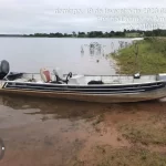 PMA de Três Lagoas autua dois pescadores em R$ 8 mil por pescar durante a piracema e apreende lancha e petrechos de pesca no rio Verde