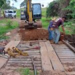 Três pontes em estrada do transporte escolar são reconstruídas pela Prefeitura de Sidrolândia
