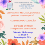 Hospital Dona Elmíria convida a população para palestra “Cuidando do coração”