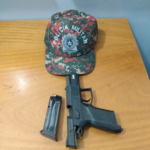 PMA de Dourados desmonta acampamento, prende pescador por porte ilegal de pistola 9 mm e munições e apreende petrechos ilegais de pesca