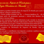Contribua com o seu Imposto de Renda para o “Projeto Bombeiros do Amanhã”