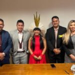 Vereadores de Sidrolândia fazem visita parlamentar de cortesia a deputada federal Célia Xakriabá no DF