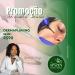 Promoção de quarta-feira de dermaplaning com Janine de Souza