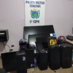 Polícia Militar prende em flagrante quatro autores de furto em Terenos