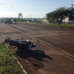 Acidente na BR-060 entre moto e carro em Sidrolândia