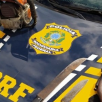 PRF prende motociclista com espingarda e munições em Nioaque