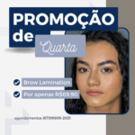 Promoção de quarta-feira de Brow Lamination com Janine de Souza é na Spazen