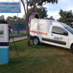 Prefeito Japao recebe emenda ambulancia zero km na Praça de Eventos