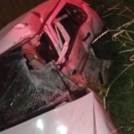 Mulher morre e outra fica gravemente ferida após Uno ser atingido por caminhão na MS-164