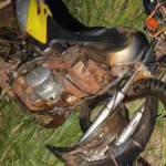 Motociclista é socorrido em estado grave e tem perna amputada em acidente