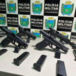 Polícia Militar prende dois homens com 4 pistolas em Dourados