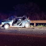 Menina de três anos é lançada de carro e morre em acidente na BR-262 entre Campo Grande e Terenos