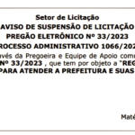 Por conveniência administrativa ou falta de verba? Prefeitura de Sidrolândia suspende sete licitações