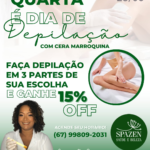 Quarta é dia de depilação com cera marroquina na Spazen