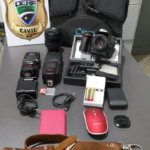 Policia Civil recupera equipamentos roubados de fotógrafo e prende suspeitos por receptação e tráfico de drogas em Campo Grande