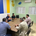 Deputado Marcos Pollon visita o hospital de Sidrolândia