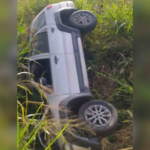 Pai e filho sofrem acidente após capotamento na MS-276, em Anaurilândia 