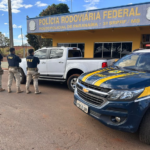 PRF recupera caminhonete em Paranaíba