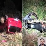 Mulher tem parte de corpo dilacerado em acidente entre carro e moto na MS-141