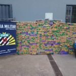 Primeira Companhia Independente de Polícia Militar de Bonito realiza apreensão de cerca de 1.8 toneladas de maconha e skunk.