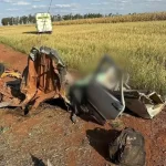 Fiat Uno parte ao meio e três morrem vítimas de acidente na MS-386