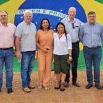 Presidente e vice-presidente do Sindicato Rural de Sidrolândia acompanharam a abertura da Colheita da Soja em Roraima