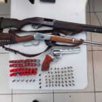 PMA de Miranda prende homem em flagrante por porte ilegal de arma de fogo e por maus-tratos a animais