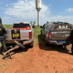 DOF recupera camionete roubada com mais de 1,6 tonelada de drogas em Itaquiraí