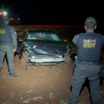 Homem foge de abordagem policial, bate em ônibus escolar e é detido pelo DOF por danos e desobediência em Ponta Porã