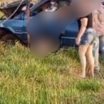 Contrabandista foge de barreira policial na MS-164 e morre ao bater carro em poste