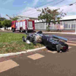 Mulher tem perna amputada ao ser atropelada em avenida de Dourados