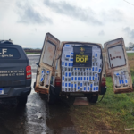 Carga de cigarros ilegais avaliada em 160 mil reais é apreendida pelo DOF em Ponta Porã