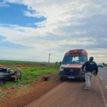 Colisão entre carros na BR-060 entre Sidrolândia e Campo Grande deixa um ferido