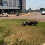 Acidente na Avenida Antero Lemes entre duas motocicletas