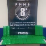 PM de Sidrolândia encontra entorpecente em Ônibus de viagem em abordagem e autor é levado para a delegacia