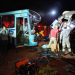 Motorista de caminhão que colidiu com ônibus em Maracaju morreu antes de chegar ao hospital