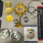Polícia Civil identifica autor de furto à igreja em São Gabriel do Oeste e recupera os objetos subtraídos
