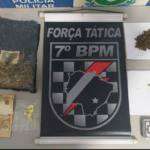 Força Tática desmonta ponto de venda de entorpecente