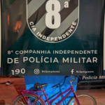 Em rondas ostenciva equipe da PM de Sidrolândia recupera bicicleta furtada no cascatinha 2