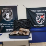 8°CIPM de Sidrolândia intercepta mais uma carga de intorpecente e prende homem de 26 anos