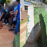 Grade de segurança da escola Pedro Aleixo cai em cima de aluno