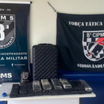 Equipe da 8°CIPM de sidrolândia apreende maconha e haxixe em Ônibus da Cruzeiro do Sul