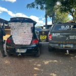 Veículo carregado com cigarros ilegais é apreendido pelo DOF no município de Ponta Porã