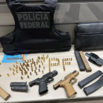 PF aponta 26 presos com apreensões de submetralhadoras e veículos durante operações