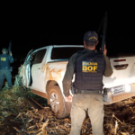 Camionete com placas falsas é apreendida pelo DOF em Ponta Porã