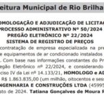 Empresa de ar-condicionado vence licitação de R$ 1,8 milhão em Rio Brilhante